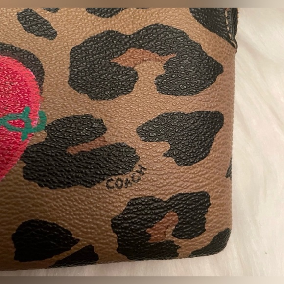 Sacred Heart Cheetah Wristlet - Picture 2 of 5